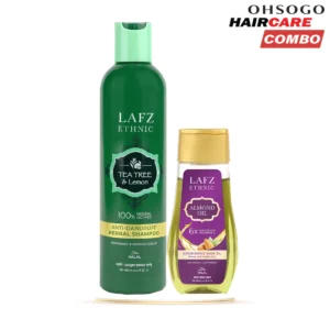Lafz Ethnic Hair Oil And Shampoo Combo (Anti-Dandruff Kit